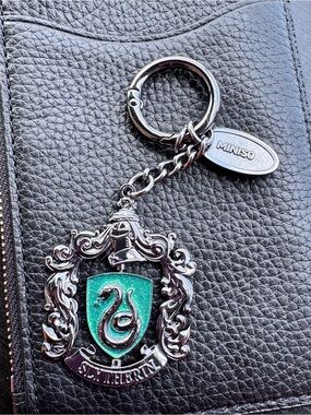 Miniso Slytherin Keychain - Green Crest Charm